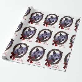 Australische kerstfeestdag voor kattenhonden cadeaupapier