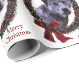 Australische kerstfeestdag voor kattenhonden cadeaupapier