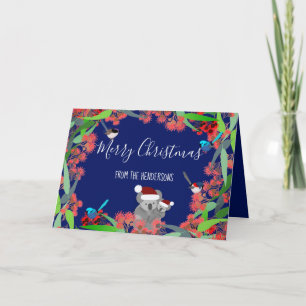 Australische kerstfoto kaart