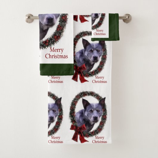 Australische kersthond bad handdoek (Insitu)
