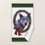 Australische kersthond bad handdoek (Handdoek)
