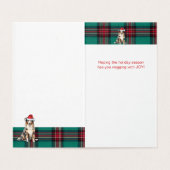 Australische kersthond Shepherd Pset Holiday Kaart (Binnenkant ongevouwen)