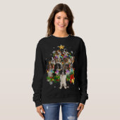 Australische kersthondenhondenboom Lights Paja Trui (Voorkant volledig)