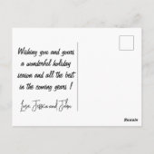 Australische kerstkaarten Grappige kangoeroe grap Briefkaart (Achterkant)
