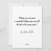 Australische kerstkaarten Kangoeroe Bier Grappig Feestdagenkaart (Achterkant)