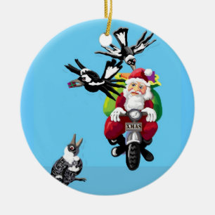Australische kerstman keramisch ornament
