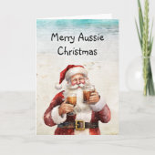 Australische Kerstman Kerst Kaart (Voorkant)