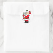 Australische kerstman met koala ronde sticker (Tas)