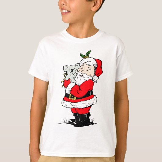 Australische kerstman met koala t-shirt (Voorkant)