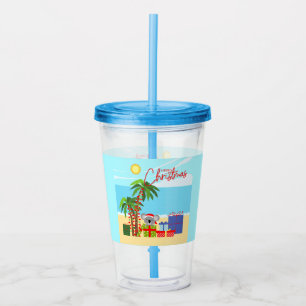Australische Kerstmis Acryl Drinkbeker
