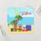 Australische Kerstmis Kaart (Voorkant / Achterkant in situ)