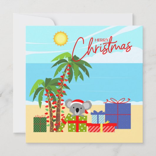 Australische Kerstmis Kaart (Voorkant)