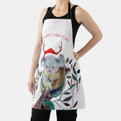 Australische Kerstmis Koala Santa Hoed Rood Groen Schort (Insitu)