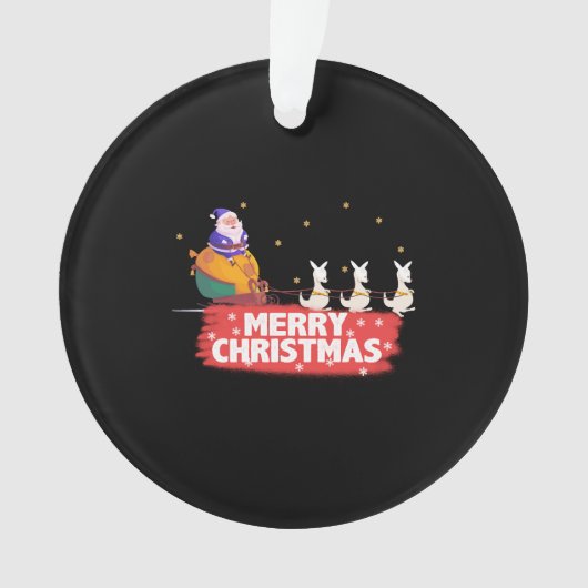 Australische Kerstmis, Sinterklaas, strand Ornament (voorkant)