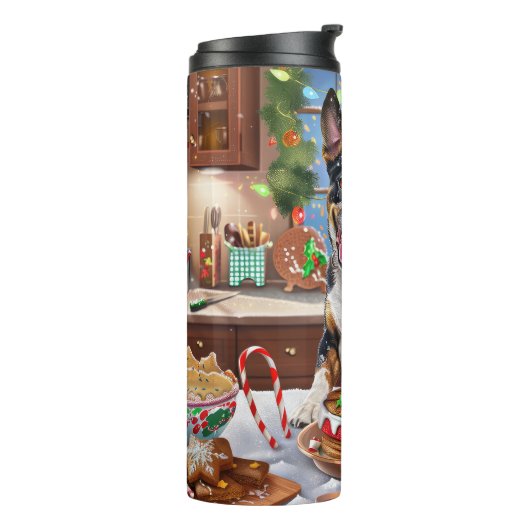 Australische Kerststol Bak Kerstmis Vee Thermosbeker (Gedraaid links)