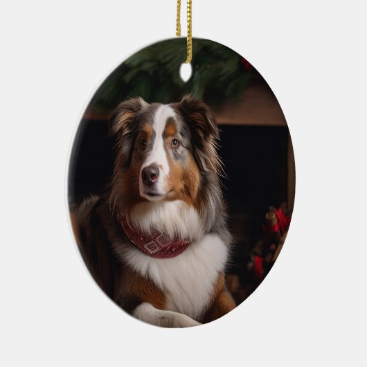 Australische kerstversiering in Shepherd Keramisch Ornament (Rechts)