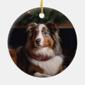 Australische kerstversiering in Shepherd Keramisch Ornament (Achterkant)