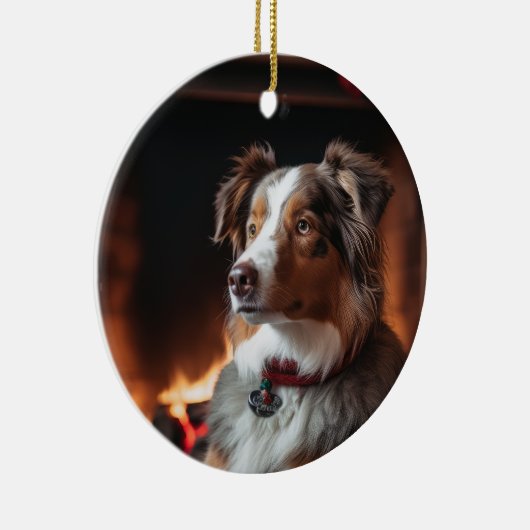 Australische kerstversiering in Shepherd Keramisch Ornament (Rechts)