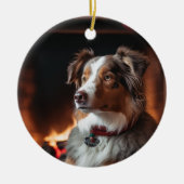 Australische kerstversiering in Shepherd Keramisch Ornament (Voorkant)