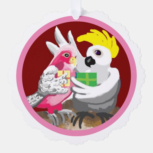 Australische kerstvogels ornament kaart (Voorkant)