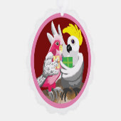 Australische kerstvogels ornament kaart (Rechts)