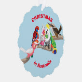 Australische kerstvogels ornament kaart (Rechts)