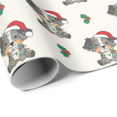 Australische kerstwinterdieren in Shepherd Cadeaupapier (Rol Hoek)