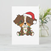 Australische kerstwinterdieren in Shepherd Feestdagenkaart (Staand voorkant)