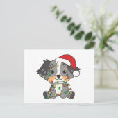 Australische kerstwinterdieren in Shepherd Feestdagenkaart (Staand voorkant)