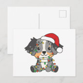 Australische kerstwinterdieren in Shepherd Feestdagenkaart (Voorkant / Achterkant)