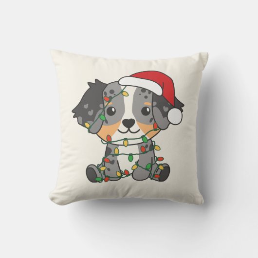Australische kerstwinterdieren in Shepherd Kussen (Voorkant)