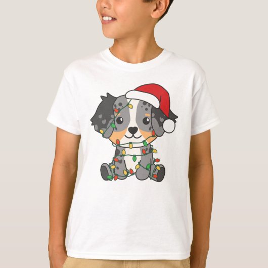 Australische kerstwinterdieren in Shepherd T-shirt (Voorkant)