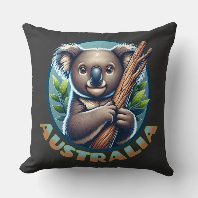 Australische Koala Beer Kussen (Voorkant)