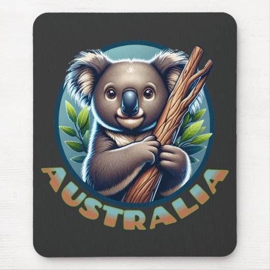 Australische Koala Beer Muismat (Voorkant)
