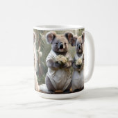 Australische Koala Beer Witte Bruiloft, Koffiemok (Voorkant rechts)