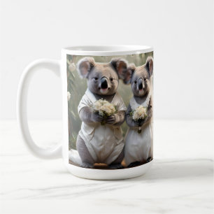 Australische Koala Beer Witte Bruiloft, Koffiemok