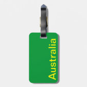 Australische koala en baby bagagelabel (Achterkant verticaal)