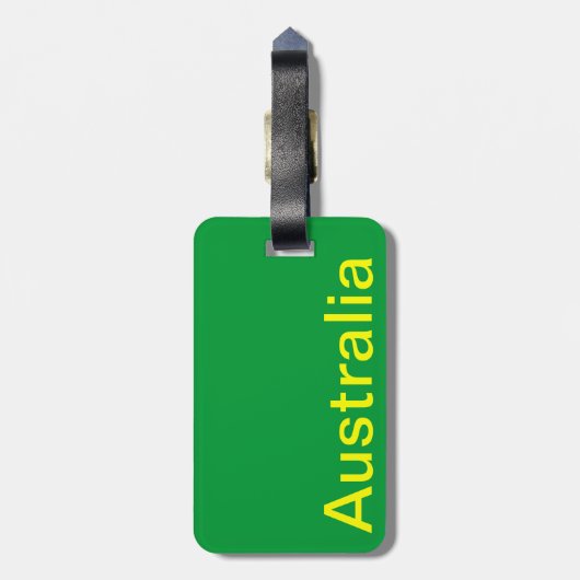 Australische koala en baby bagagelabel (Achterkant verticaal)