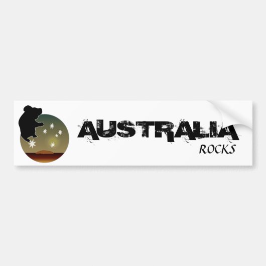 Australische Koala-icoon bumpersticker (Voorkant)
