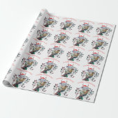 Australische Koala Kerstman Hoed Vrolijk Kerstfees Cadeaupapier (Uitgerold)