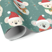 Australische Koala Kerstmis Cadeaupapier (Rol Hoek)