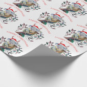 Australische Koala Santa Hat Vrolijk Kerstfeest Cadeaupapier (Hoek)