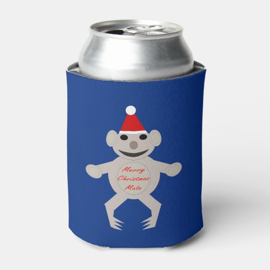 Australische Koelbox van het Beer van Kerstmis Koa Blikjeskoeler (Blikje Voorkant)