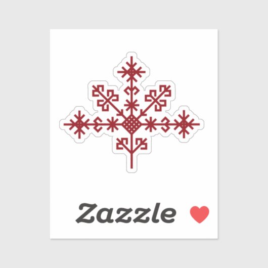 Australische koks - Boom van het licht Letse symbo Sticker (Vel)