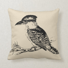 Australische Kookaburra Beige Kussen