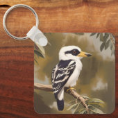 Australische Kookaburra schilderij, Sleutelhanger (Voorkant)