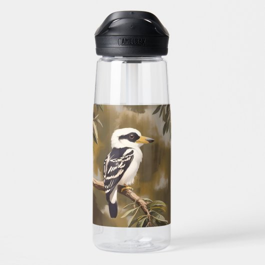Australische Kookaburra schilderij, Waterfles (Achterkant)