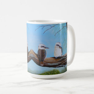 Australische Kookaburras Vogels Wildlife Painting Koffiemok