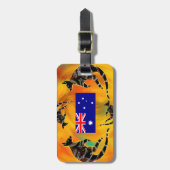 AUSTRALISCHE KUNST BAGAGELABEL (Voorkant verticaal)