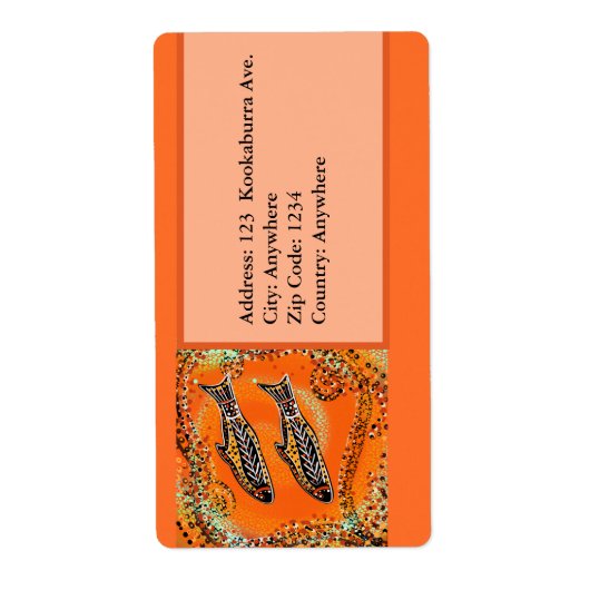 AUSTRALISCHE KUNST ETIKET (Voorkant)